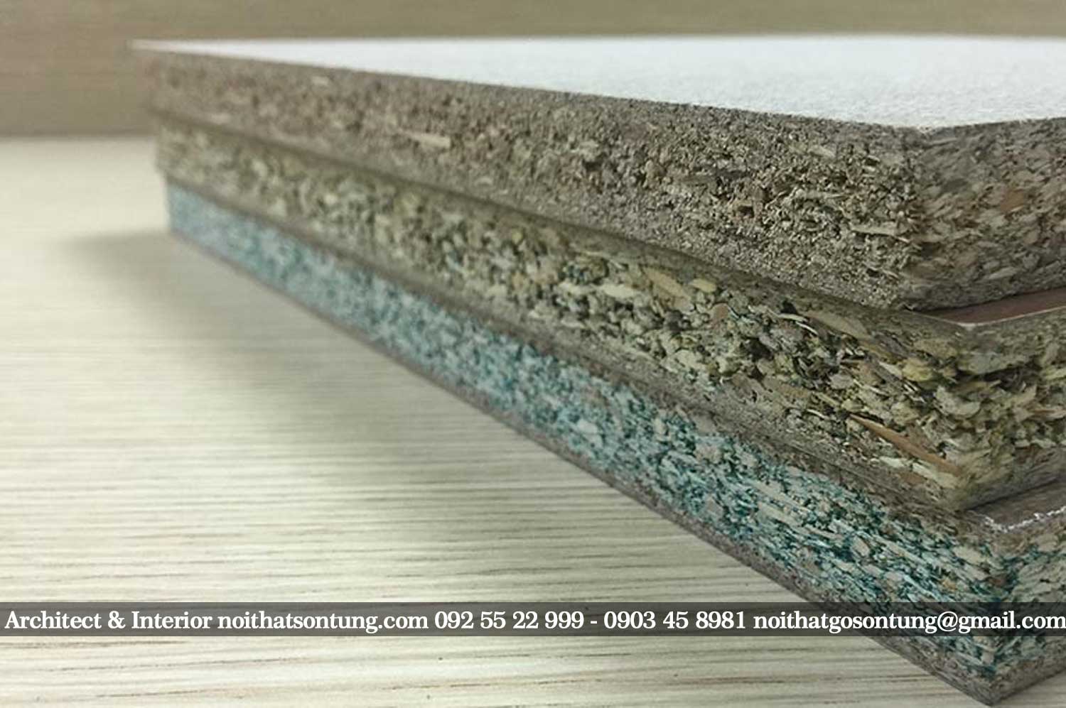 Gỗ MFC lõi xanh chống ẩm sử dụng trong nội thất và làm tủ bếp