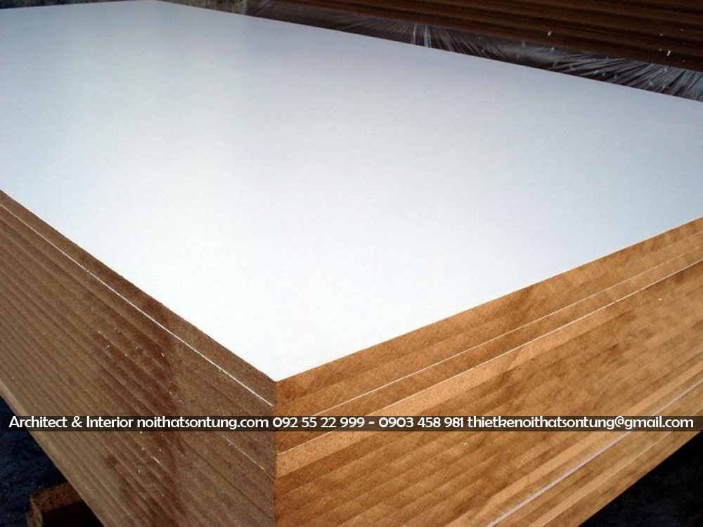 Ván gỗ mdf cốt nâu phủ melamine 