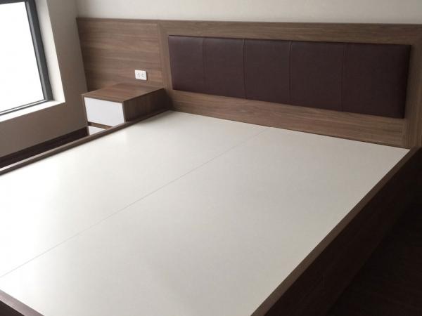 Thiết kế giường ngủ gỗ công nghiệp